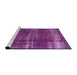 Sideview of Machine Washable Industrial Modern Medium Orchid Purple Rug, wshurb1820