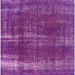 Square Machine Washable Industrial Modern Medium Orchid Purple Rug, wshurb1820