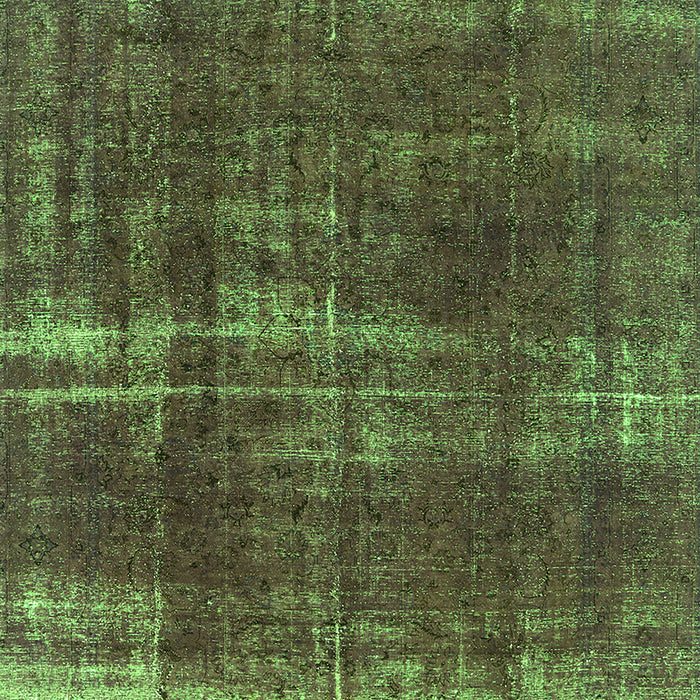Machine Washable Oriental Green Industrial Area Rugs, wshurb1820grn