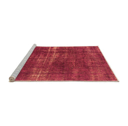 Sideview of Machine Washable Oriental Orange Industrial Area Rugs, wshurb1820org