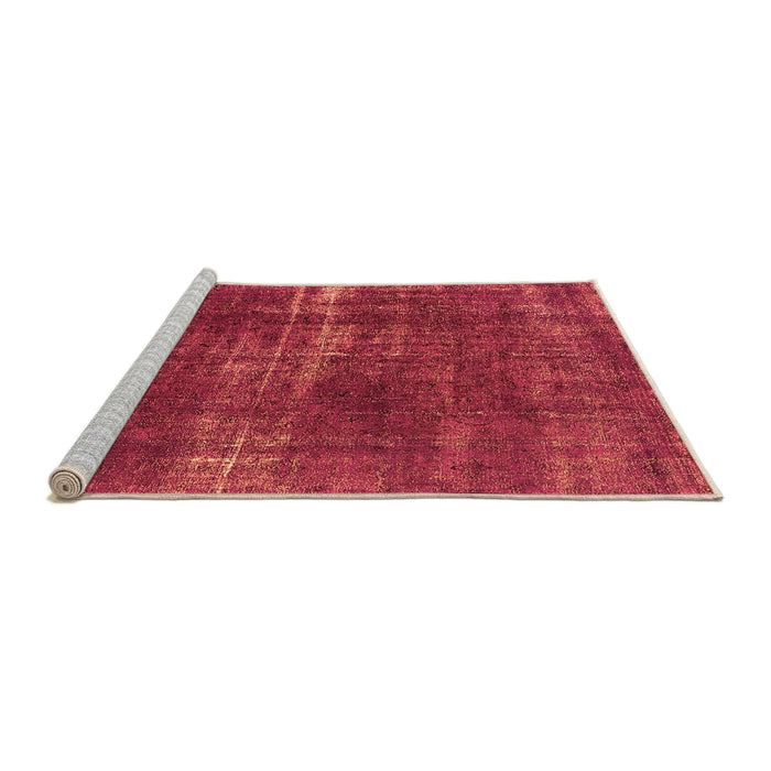 Sideview of Machine Washable Oriental Orange Industrial Area Rugs, wshurb1820org