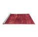 Sideview of Machine Washable Oriental Orange Industrial Area Rugs, wshurb1820org