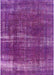 Machine Washable Industrial Modern Medium Orchid Purple Rug, wshurb1820