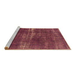 Sideview of Machine Washable Oriental Brown Industrial Rug, wshurb1820brn
