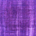 Square Machine Washable Oriental Purple Industrial Area Rugs, wshurb1820pur