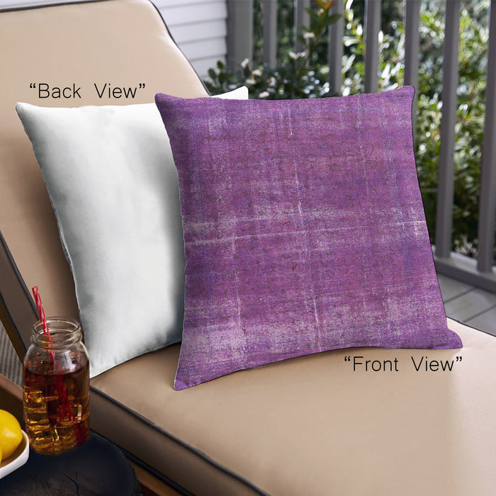 Front View of Mid-Century Modern Urban Square Medium Orchid Purple Throw Pillow, 18 inch by 18 inch, pwurb1820