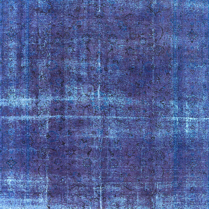 Machine Washable Oriental Light Blue Industrial Rug, wshurb1820lblu