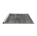 Sideview of Machine Washable Oriental Gray Industrial Rug, wshurb1820gry