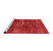 Industrial Red Washable Rugs