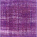 Square Mid-Century Modern Orchid Purple Oriental Rug, urb1820