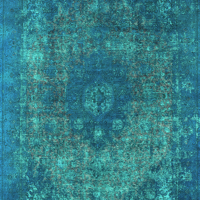 Oriental Turquoise Industrial Rug, urb1821turq