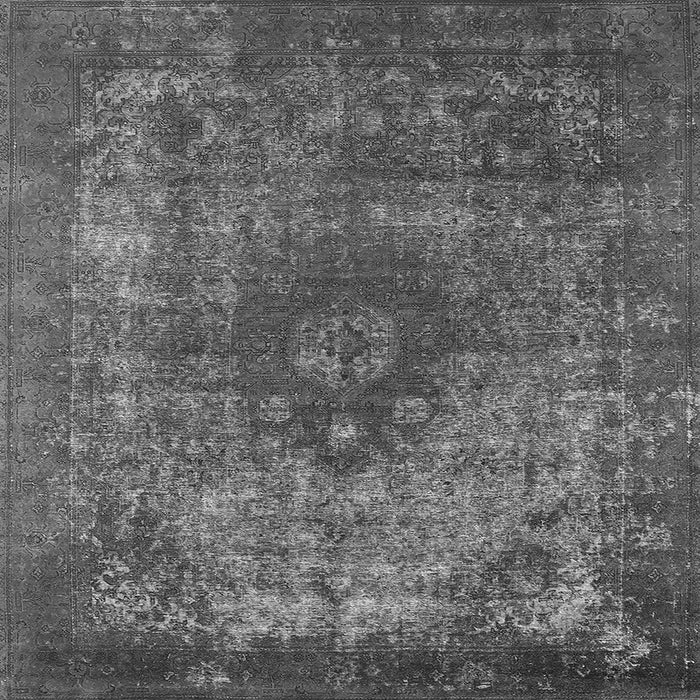Square Oriental Gray Industrial Rug, urb1821gry