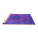 Sideview of Machine Washable Oriental Purple Industrial Area Rugs, wshurb1821pur