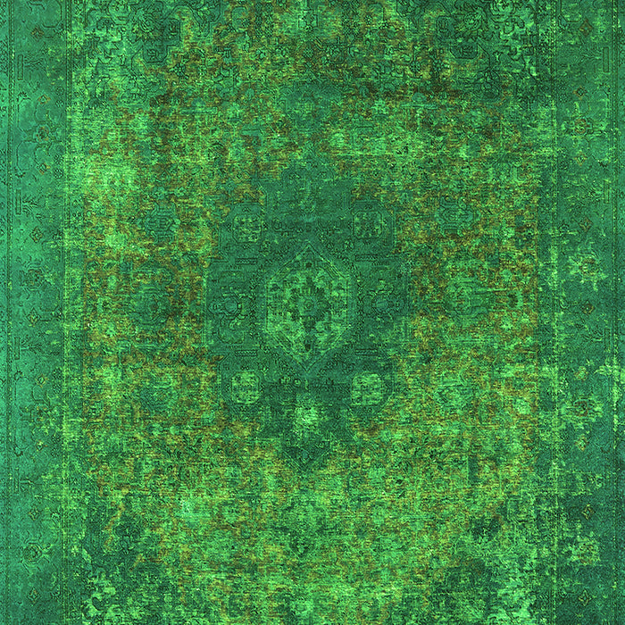 Oriental Green Industrial Rug, urb1821grn