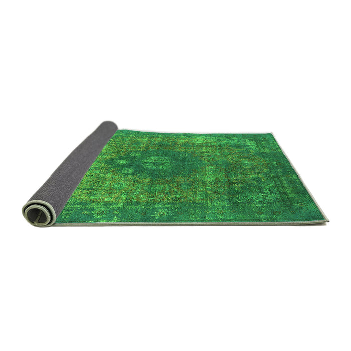 Sideview of Oriental Green Industrial Rug, urb1821grn