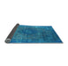 Sideview of Oriental Light Blue Industrial Rug, urb1821lblu