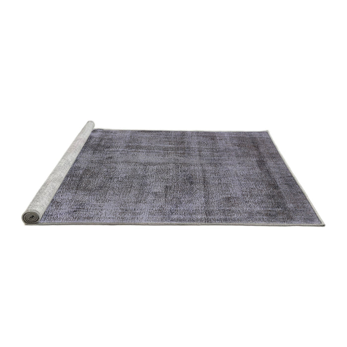 Sideview of Machine Washable Industrial Modern Grey Gray Rug, wshurb1822
