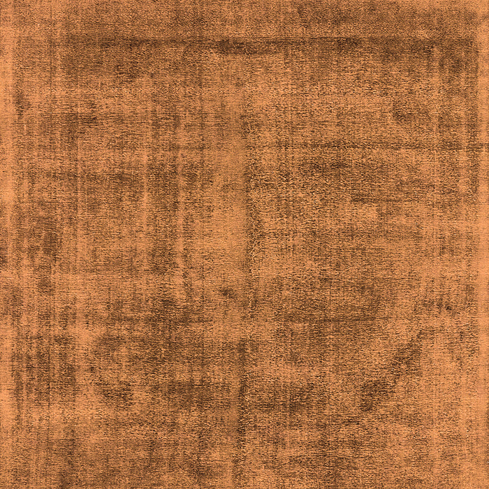 Square Machine Washable Oriental Orange Industrial Area Rugs, wshurb1822org