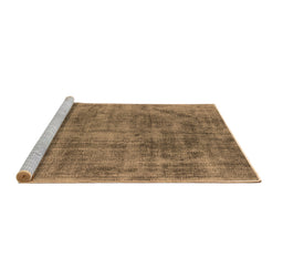 Sideview of Machine Washable Oriental Brown Industrial Rug, wshurb1822brn