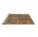 Sideview of Machine Washable Oriental Brown Industrial Rug, wshurb1822brn