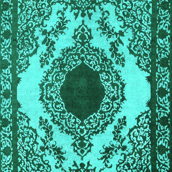 Oriental Turquoise Industrial Rug, urb1823turq