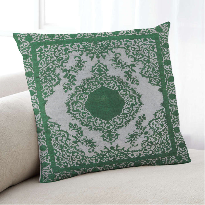 Lifestyle Image of Mid-Century Modern Urban Square Dark Gray Throw Pillow, 18 inch by 18 inch, pwurb1823