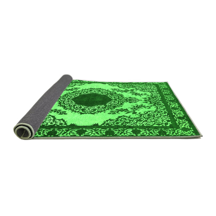 Sideview of Oriental Green Industrial Rug, urb1823grn