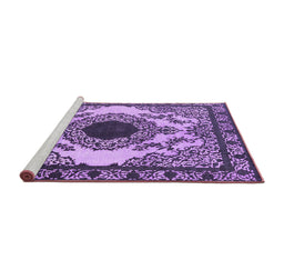 Sideview of Machine Washable Oriental Purple Industrial Area Rugs, wshurb1823pur