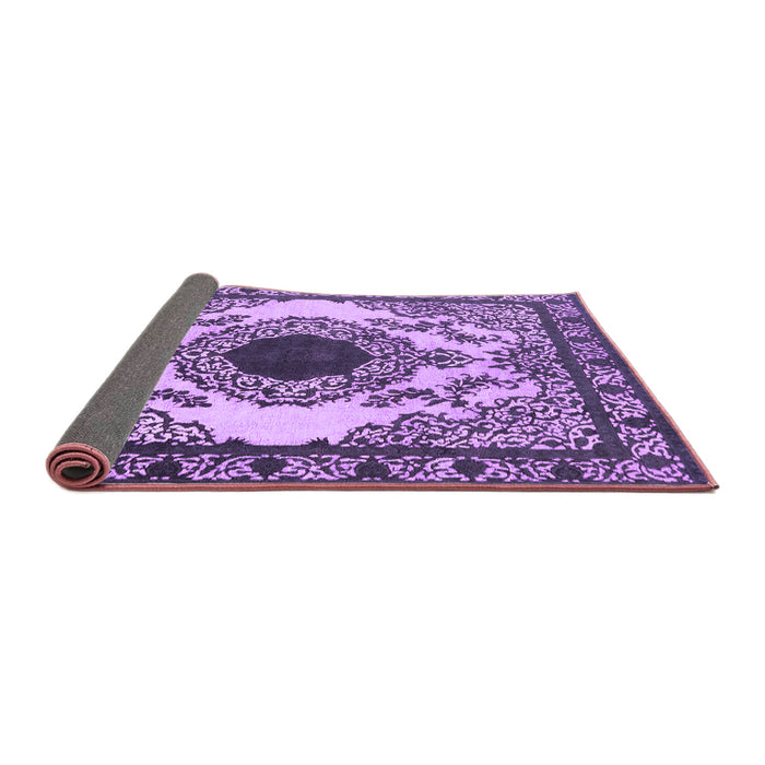 Sideview of Oriental Purple Industrial Rug, urb1823pur