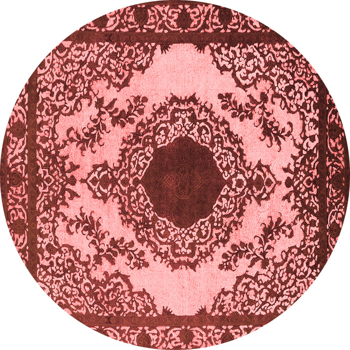 Machine Washable Oriental Red Industrial Rug, wshurb1823red