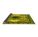 Sideview of Oriental Yellow Industrial Rug, urb1823yw