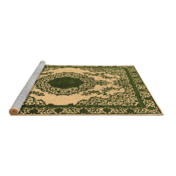 Sideview of Machine Washable Oriental Brown Industrial Rug, wshurb1823brn