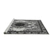 Sideview of Machine Washable Oriental Gray Industrial Rug, wshurb1823gry