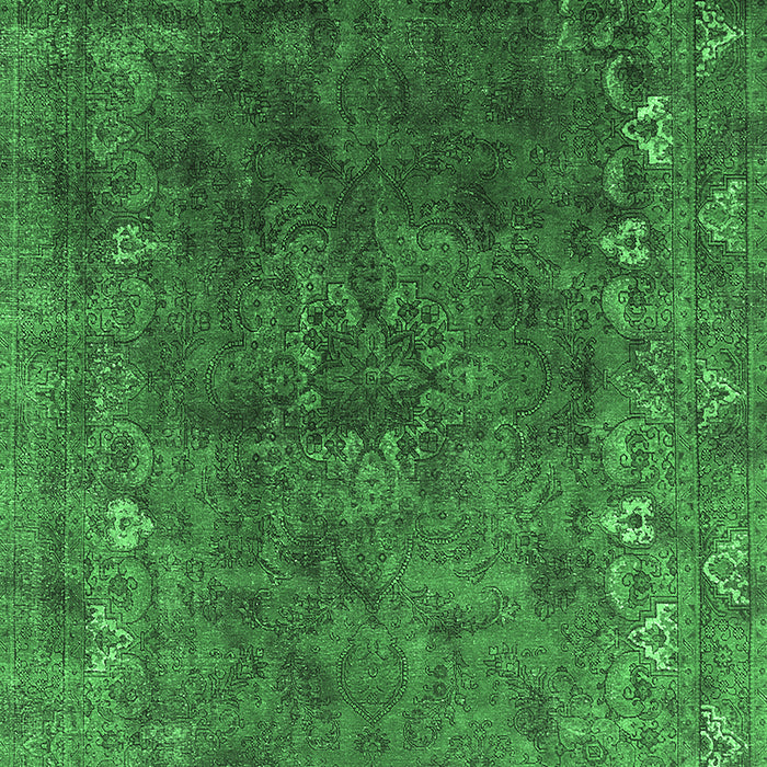 Machine Washable Oriental Emerald Green Industrial Area Rugs, wshurb1824emgrn