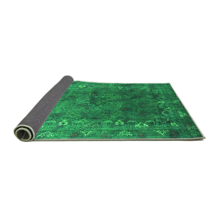 Sideview of Oriental Green Industrial Rug, urb1824grn
