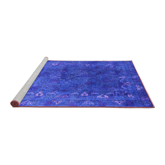Sideview of Machine Washable Oriental Purple Industrial Area Rugs, wshurb1824pur