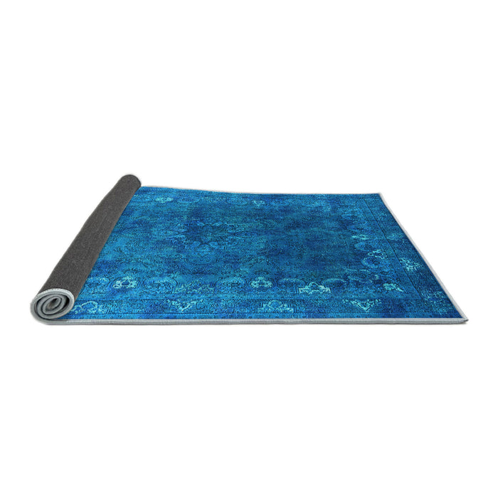Sideview of Oriental Light Blue Industrial Rug, urb1824lblu