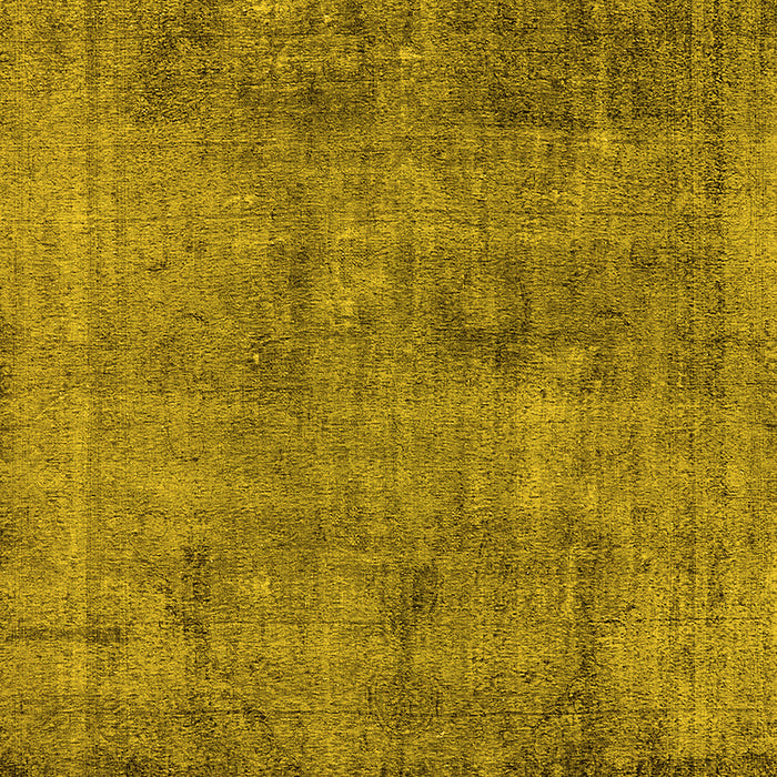Machine Washable Oriental Yellow Industrial Rug, wshurb1825yw