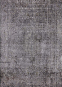 Machine Washable Industrial Modern Carbon Gray Rug, wshurb1825