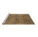 Sideview of Machine Washable Oriental Brown Industrial Rug, wshurb1825brn