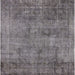 Square Machine Washable Industrial Modern Carbon Gray Rug, wshurb1825