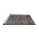 Sideview of Machine Washable Industrial Modern Purple Rug, wshurb1826