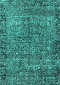 Oriental Turquoise Industrial Rug, urb1826turq