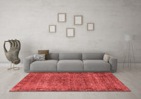 Machine Washable Oriental Red Industrial Rug, wshurb1826red