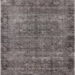 Square Machine Washable Industrial Modern Purple Rug, wshurb1826