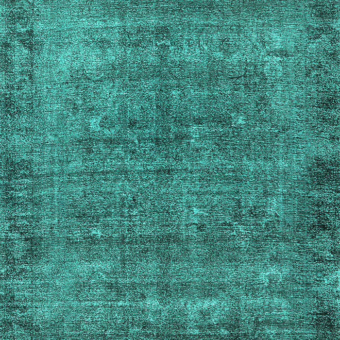 Machine Washable Oriental Turquoise Industrial Area Rugs, wshurb1826turq