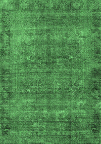 Oriental Emerald Green Industrial Rug, urb1826emgrn