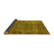 Sideview of Oriental Yellow Industrial Rug, urb1826yw