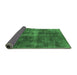 Sideview of Oriental Emerald Green Industrial Rug, urb1827emgrn