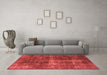 Industrial Red Washable Rugs